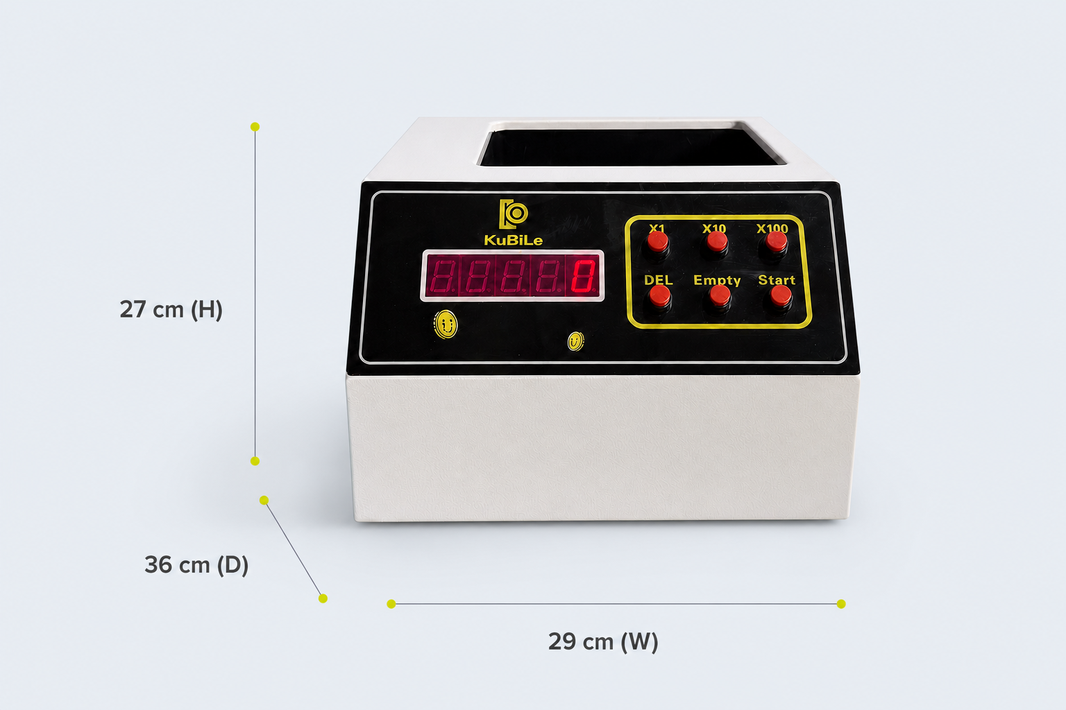 Tokens Counter B dimensions: W 29 cm 脳 D 36 cm 脳 H 27 cm